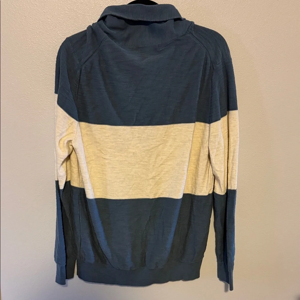 Banana Republic Blue and Cream Cardigan Men’s Size L - Picture 3 of 4